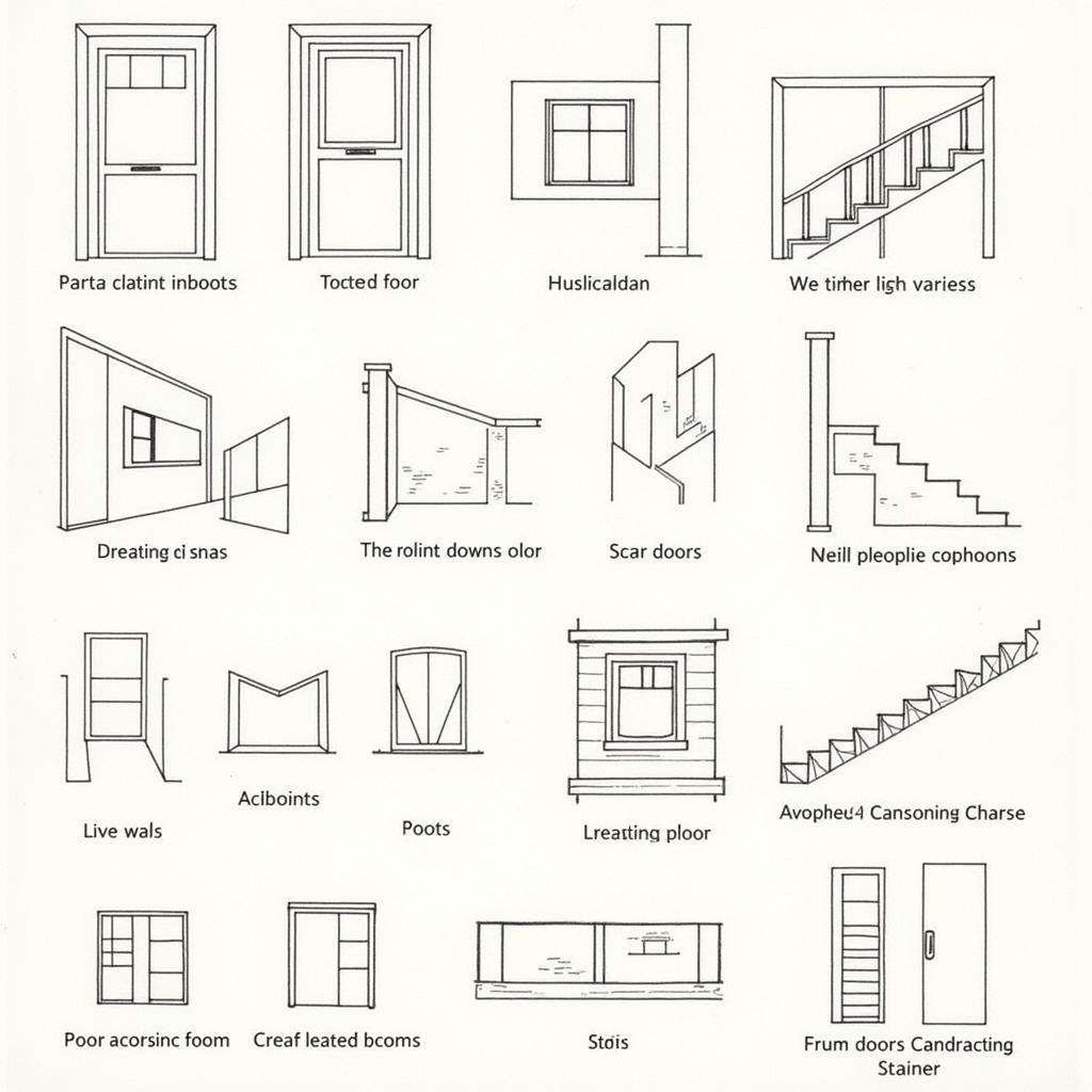 Các ký hiệu thường gặp trong bản vẽ catoa