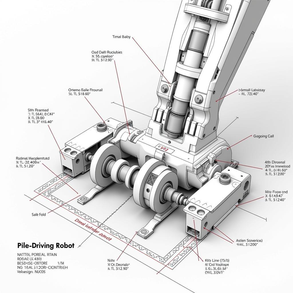 Phân tích bản vẽ CAD robot ép cọc