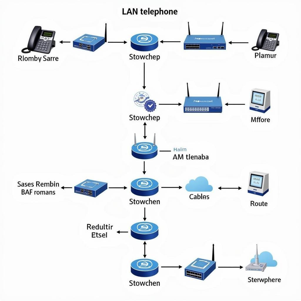 Sơ đồ kết nối lan tel chi tiết