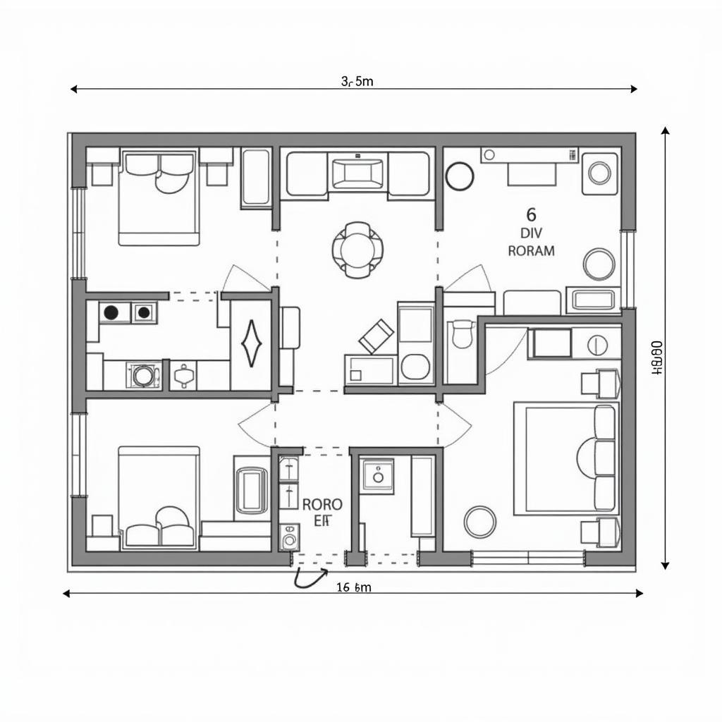 Thiết kế bản vẽ CAD nhà gác lửng 5x15 hiện đại