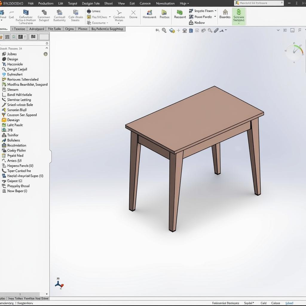 Tự thiết kế bản vẽ benchtable 3D