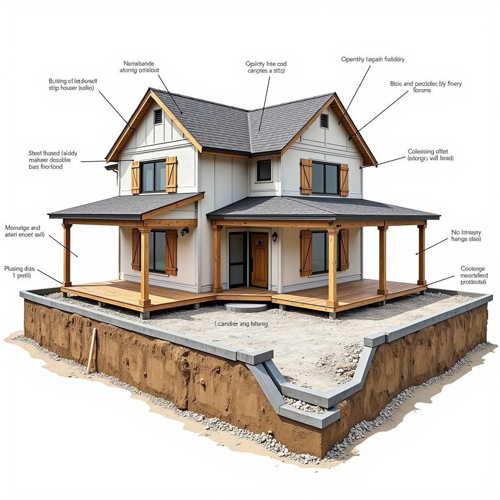 Ứng dụng bản vẽ CAD móng băng xây dựng nhà 3 tầng