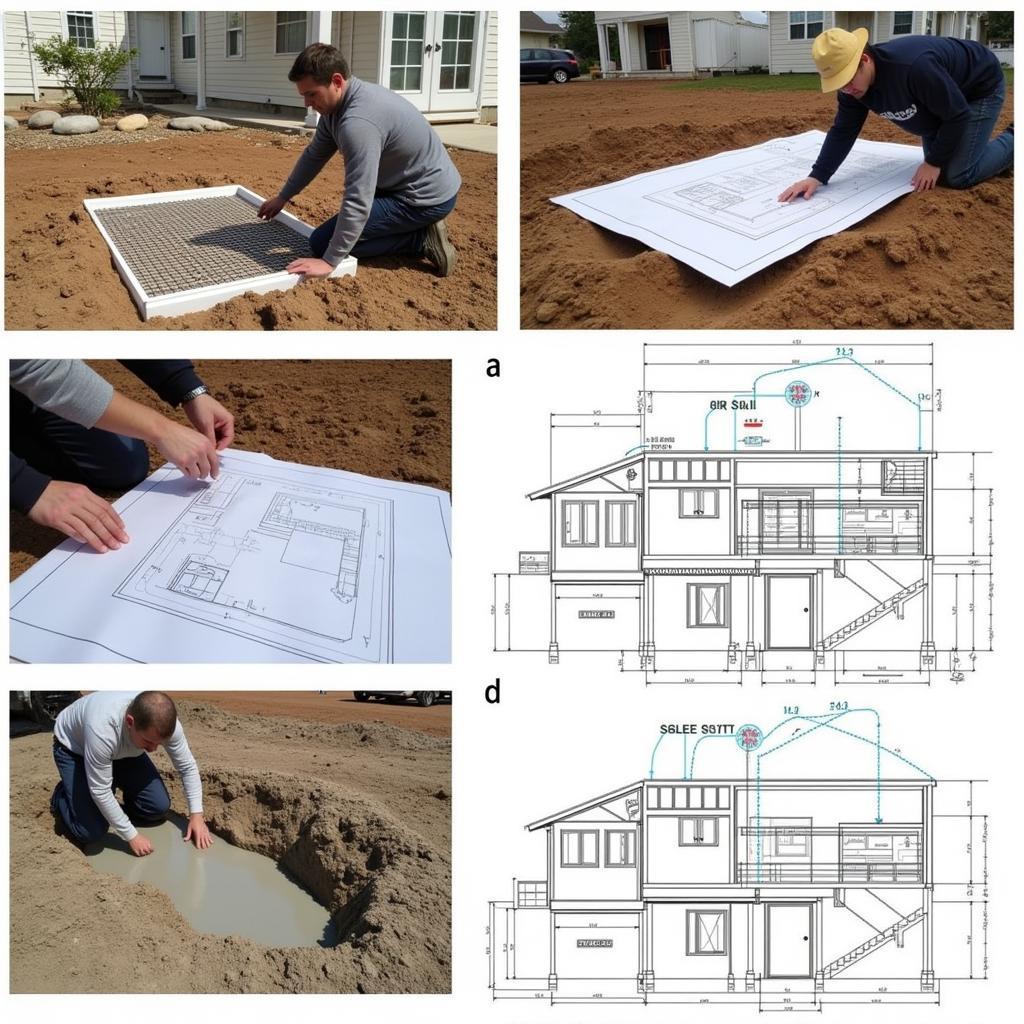 Ứng dụng bản vẽ CAD trong thi công móng băng nhà phố