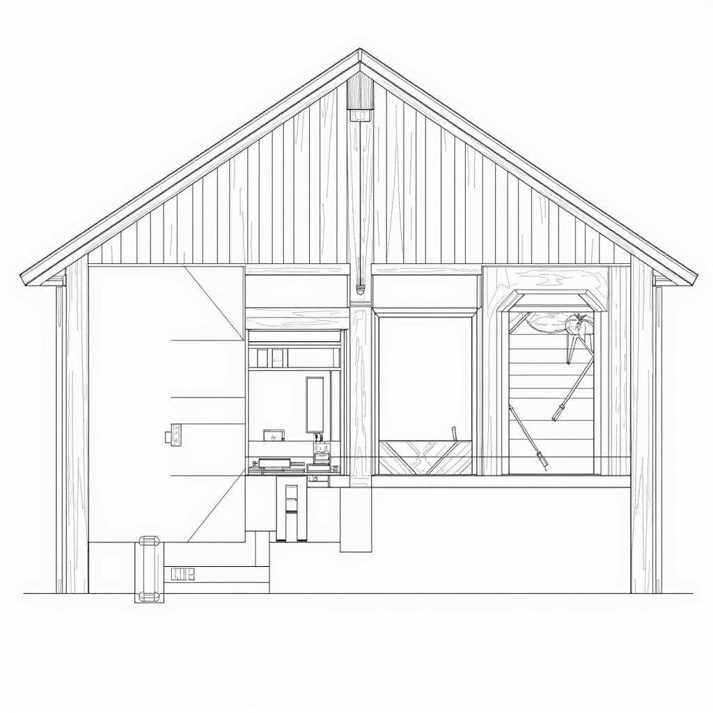 Ứng dụng bản vẽ cây lấy gỗ CAD trong kiến trúc