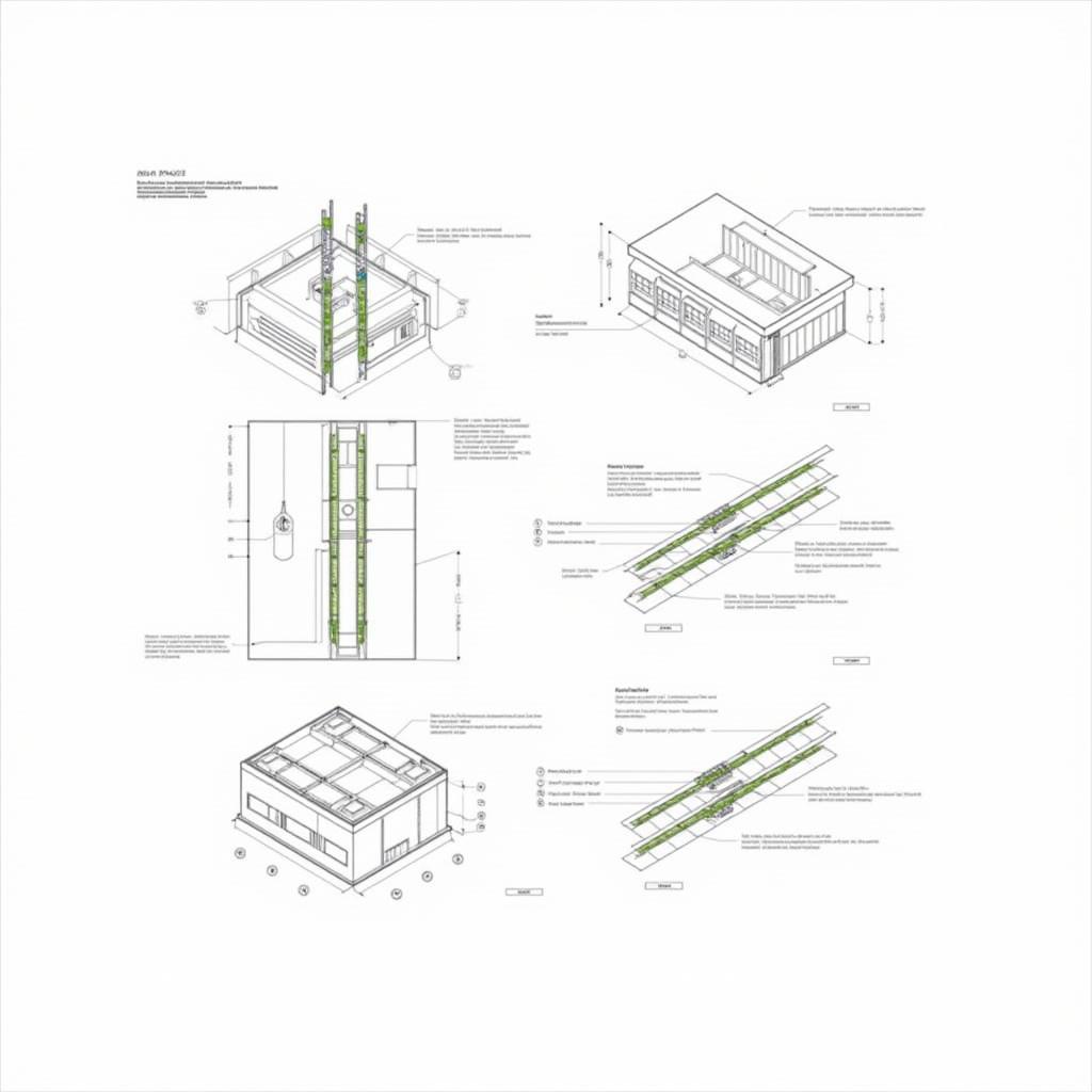 Ứng dụng block vẽ thang máng cáp