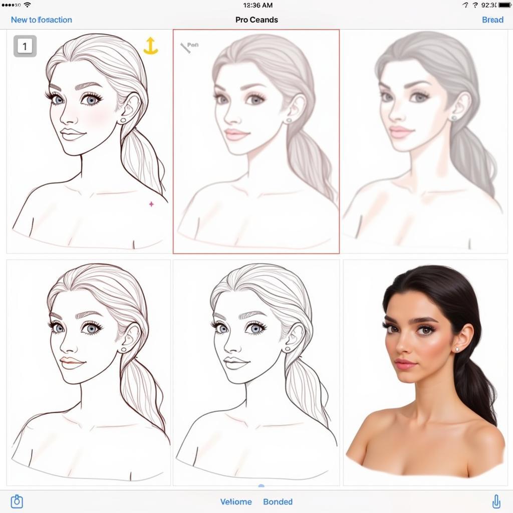 Vẽ chân dung trên iOS với Procreate