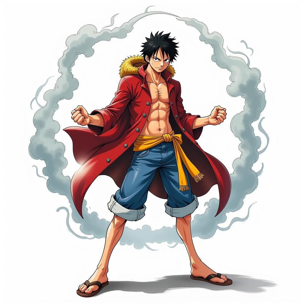 Hoàn thiện chi tiết Luffy Gear 5