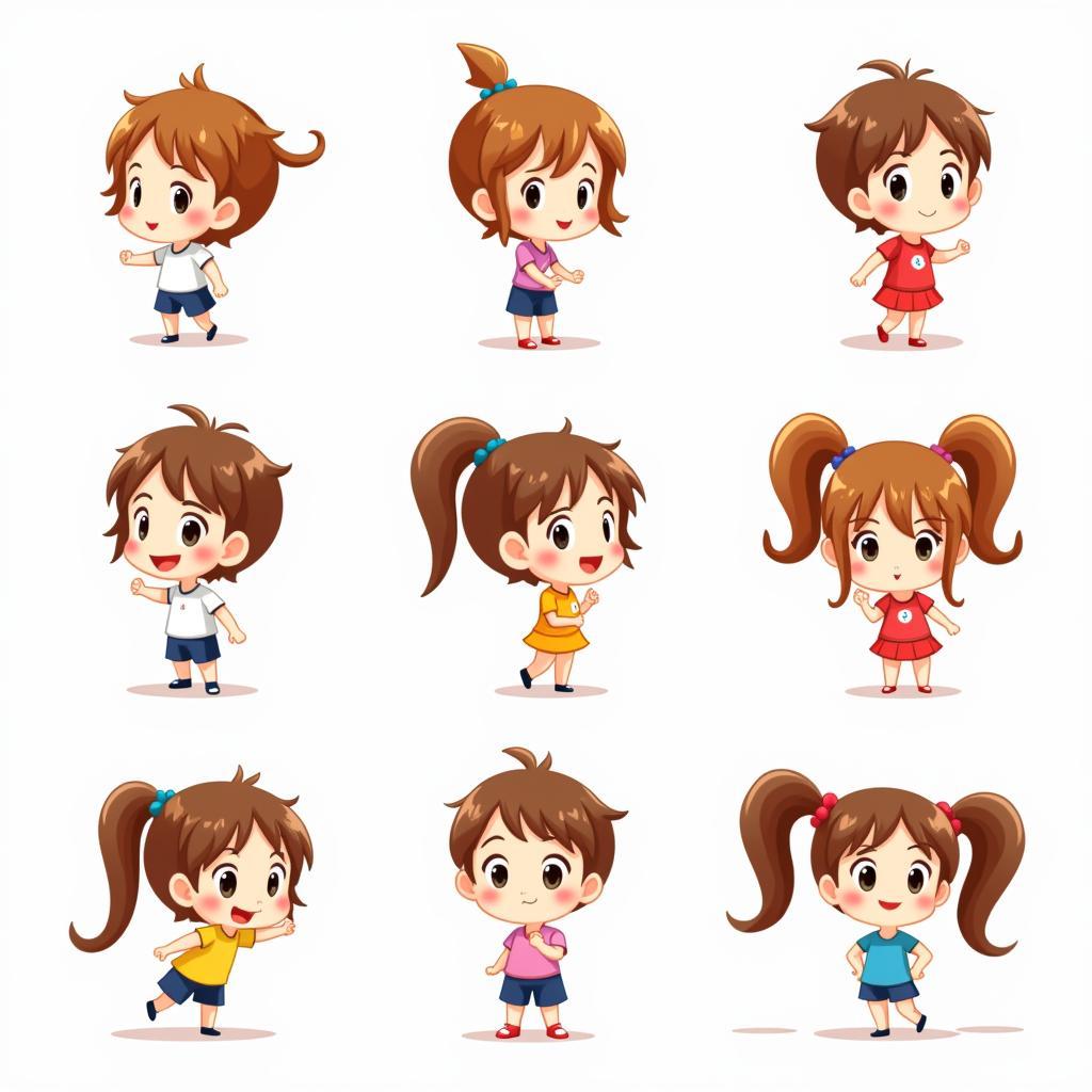 Vẽ mặt chibi: Nhân vật hoạt hình