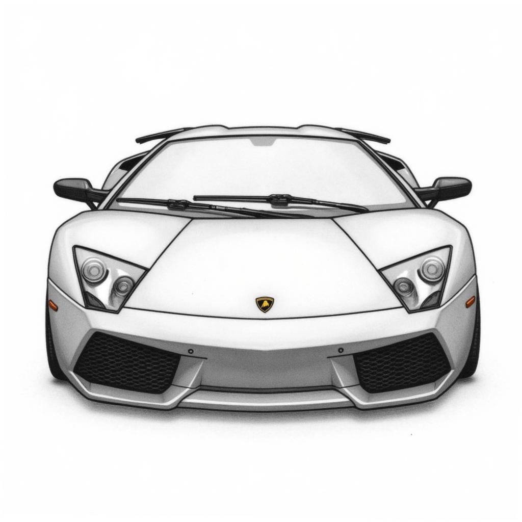 Vẽ ô tô Lamborghini: Chi tiết