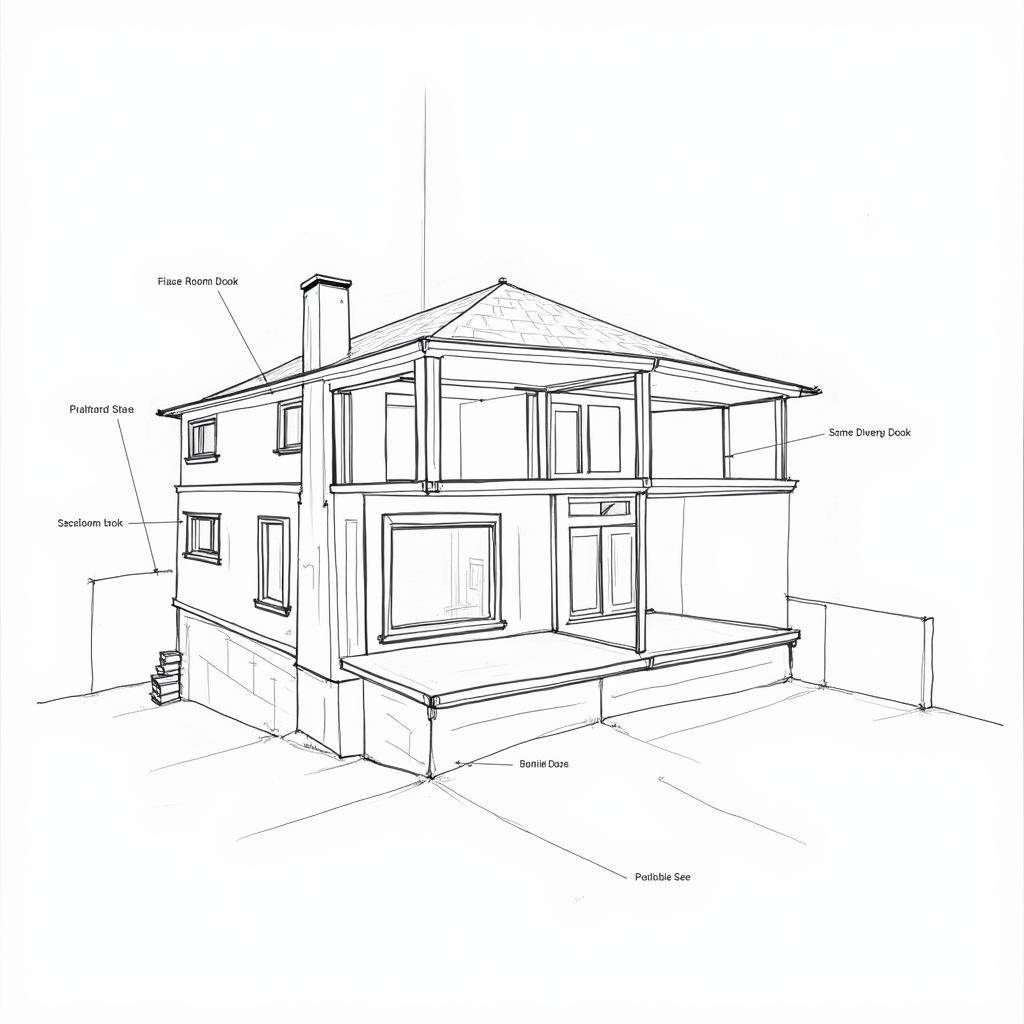 Vẽ phác thảo nhà đơn giản chi tiết