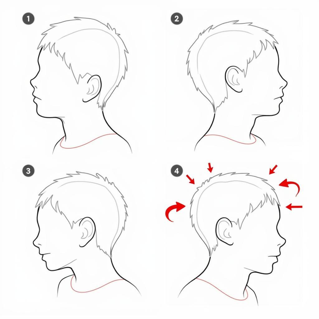 Xác định khối lượng tóc con trai