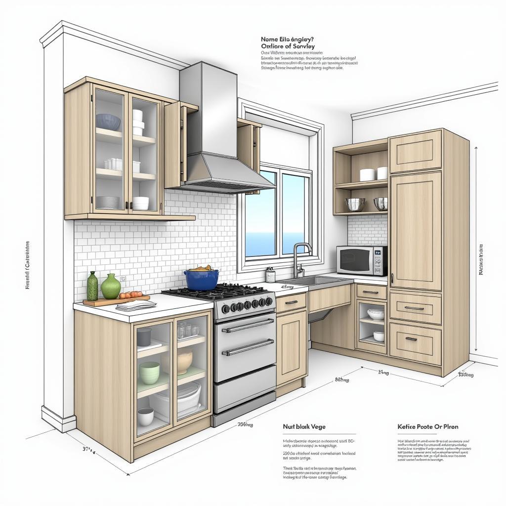 Xu hướng thiết kế tủ bếp năm 2024 với bản vẽ CAD