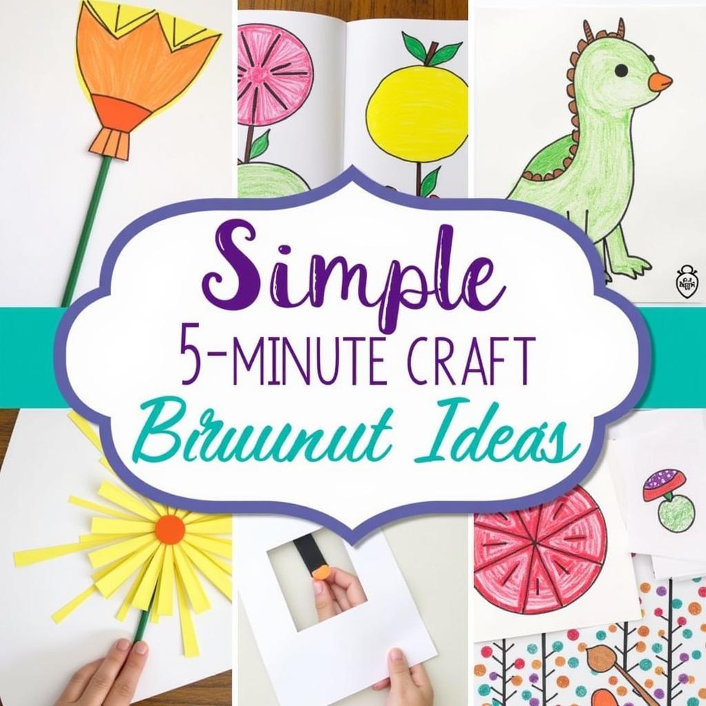 Ý tưởng 5 minutes craft vẽ cho người mới bắt đầu