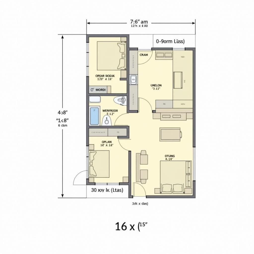 Bản vẽ 2D tổng quan căn hộ Hà Đô Centrosa