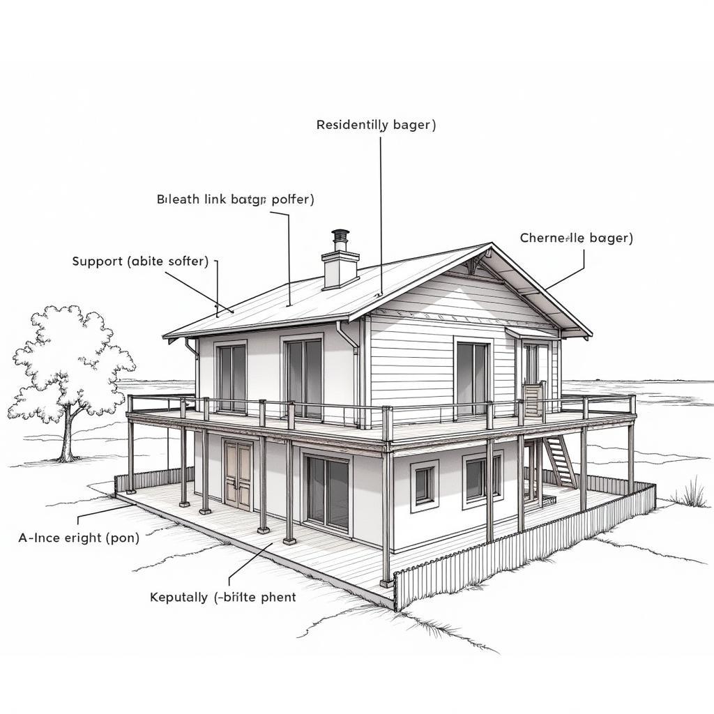 Bản vẽ biện pháp chống đỡ nhà dân trong thi công