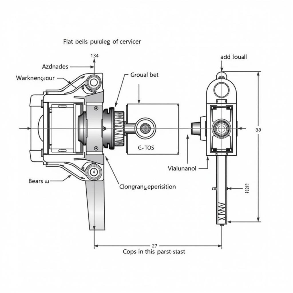 Phân tích chi tiết bản vẽ CAD hộp giảm tốc đai dẹt