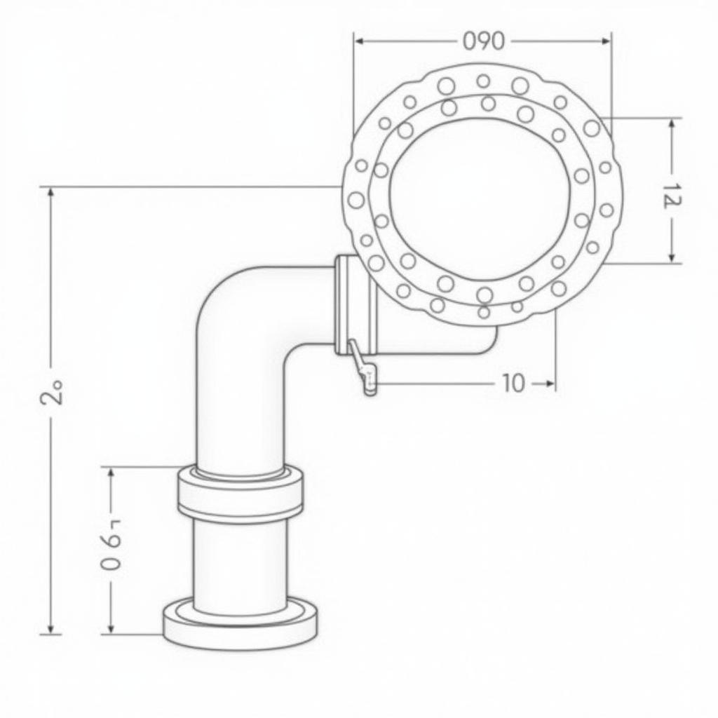 Bản vẽ CAD mặt bích tê ứng dụng