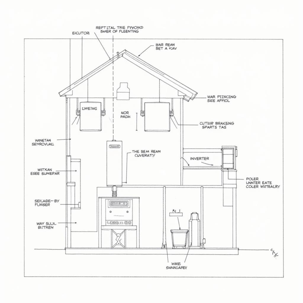 Bản vẽ CAD năng lượng mặt trời: Bố trí hệ thống điện