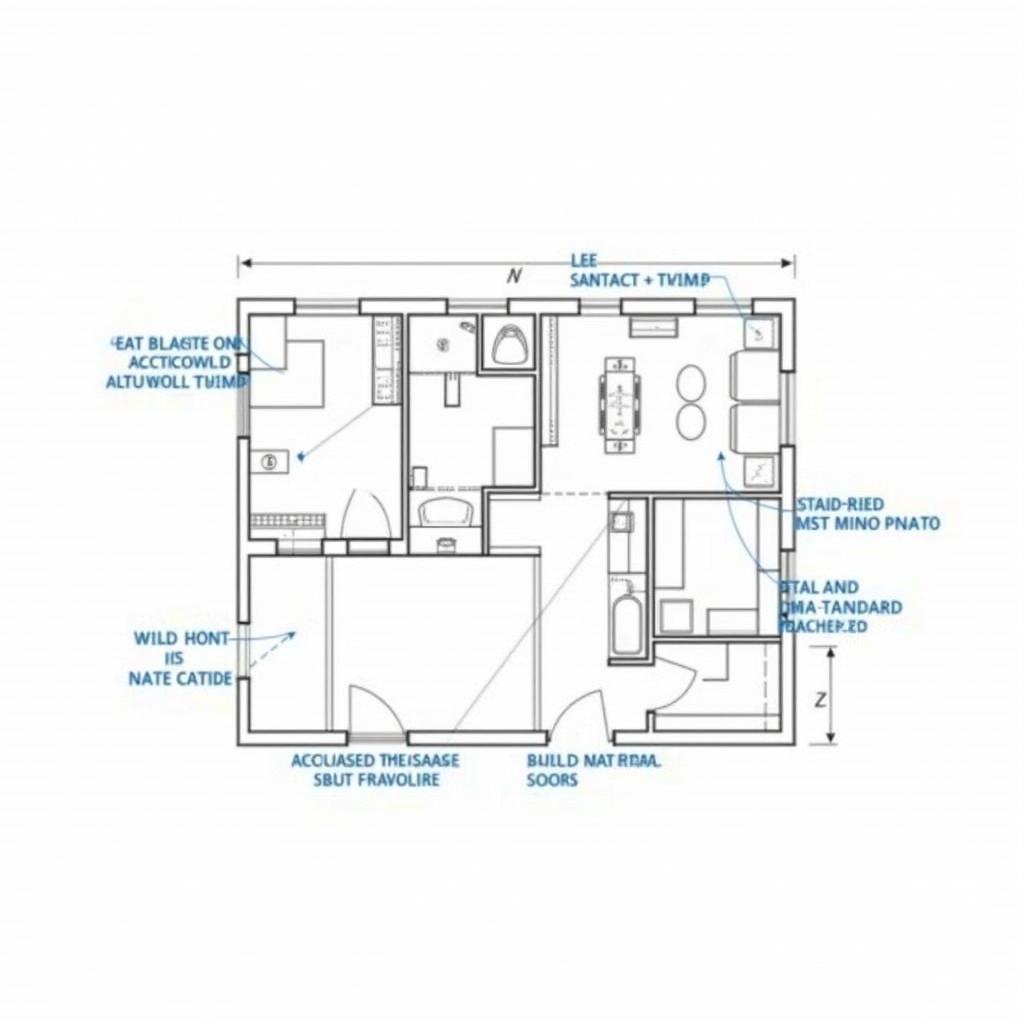 Bản vẽ CAD nhà cấp 4 3 phòng ngủ tiết kiệm chi phí