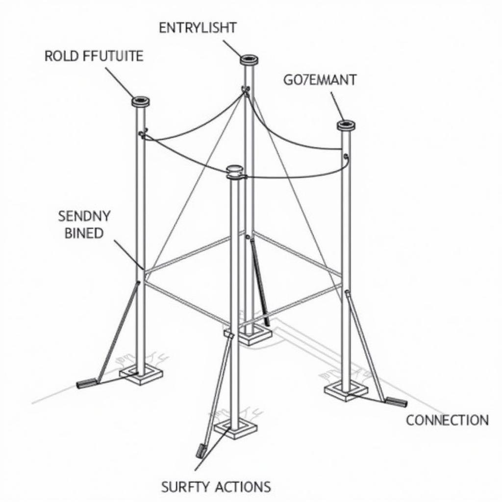 Bản vẽ CAD trạm biến áp 35kV: Hệ thống tiếp địa