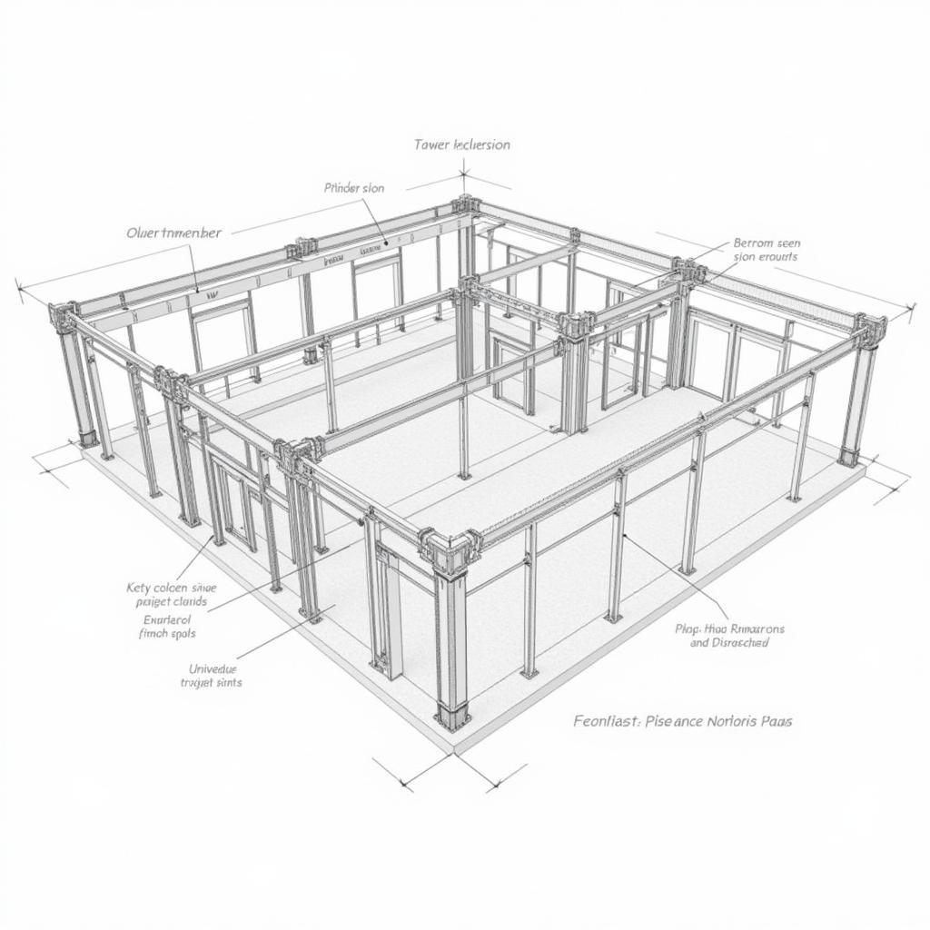 Bản vẽ cốp pha nhôm tổng quan