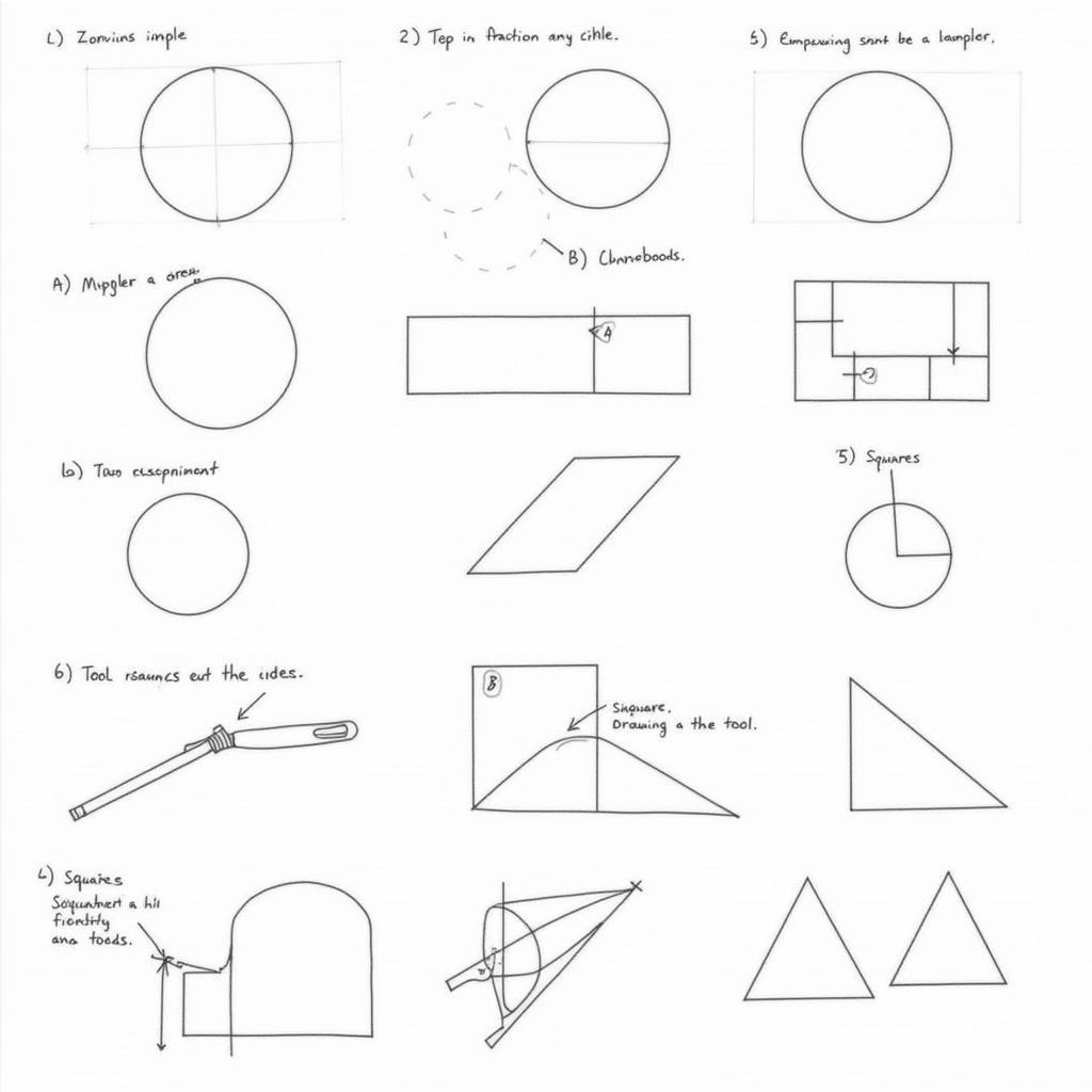 Cách vẽ hình học cơ bản trong Công nghệ 8 bài 5