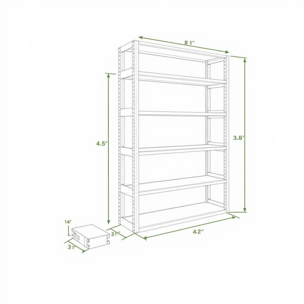 Thiết kế kệ hàng sắt V lỗ bằng CAD