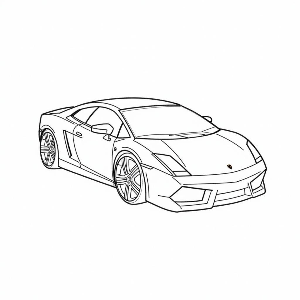 Vẽ chi tiết Lamborghini