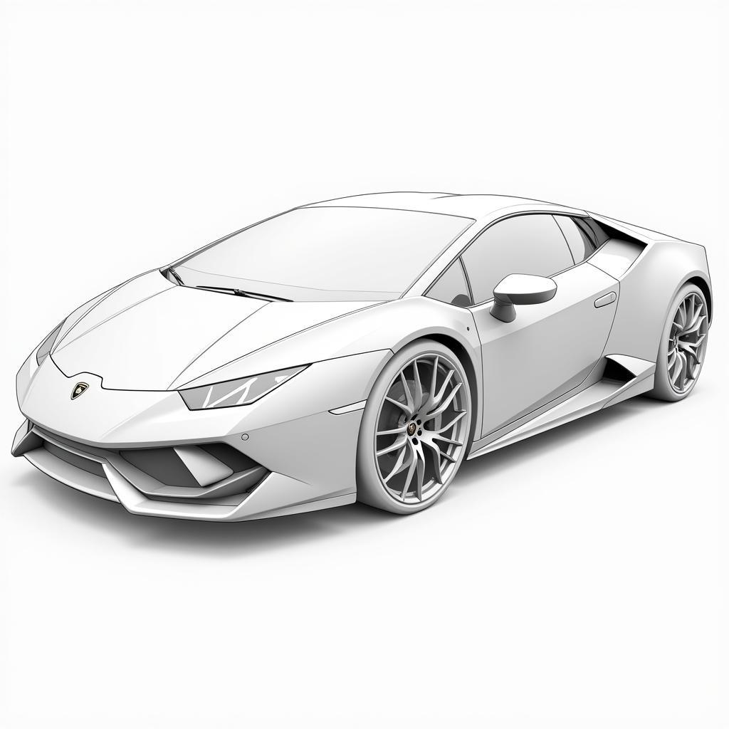 Vẽ đường cong Lamborghini