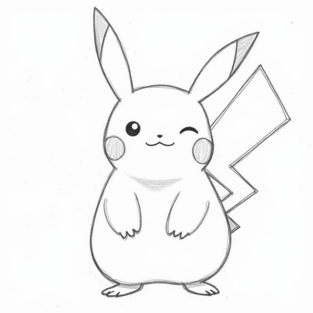 Vẽ Pokemon bằng chì đơn giản