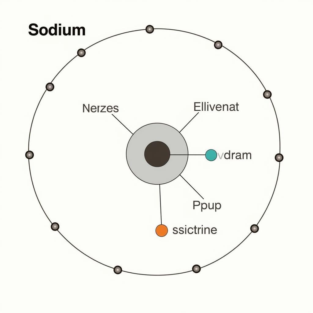 Sơ đồ cấu tạo nguyên tử natri