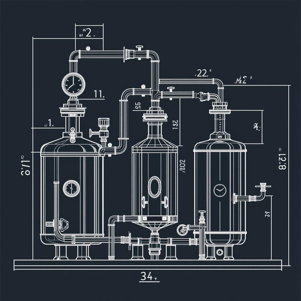 Bản vẽ AutoCAD thiết bị tiệt trùng