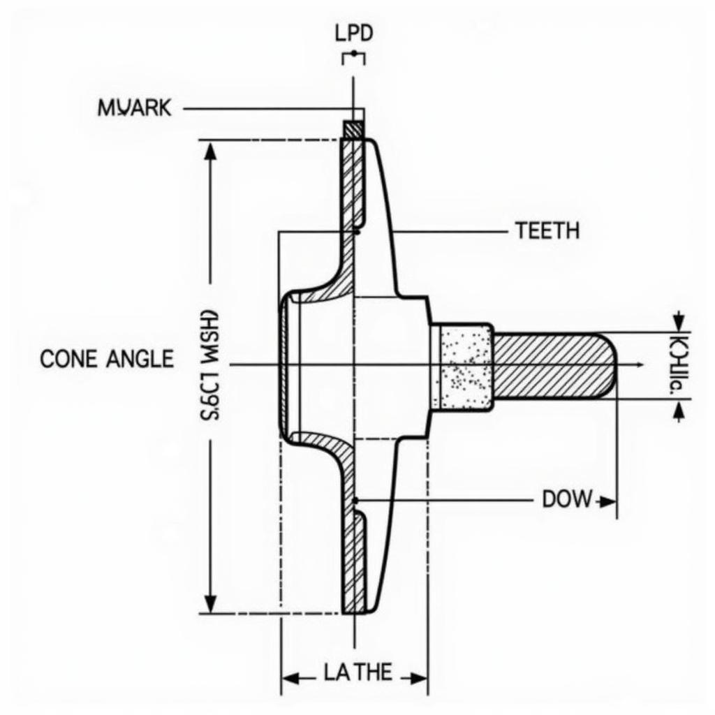 Bản vẽ bánh răng côn trụ - Các thông số