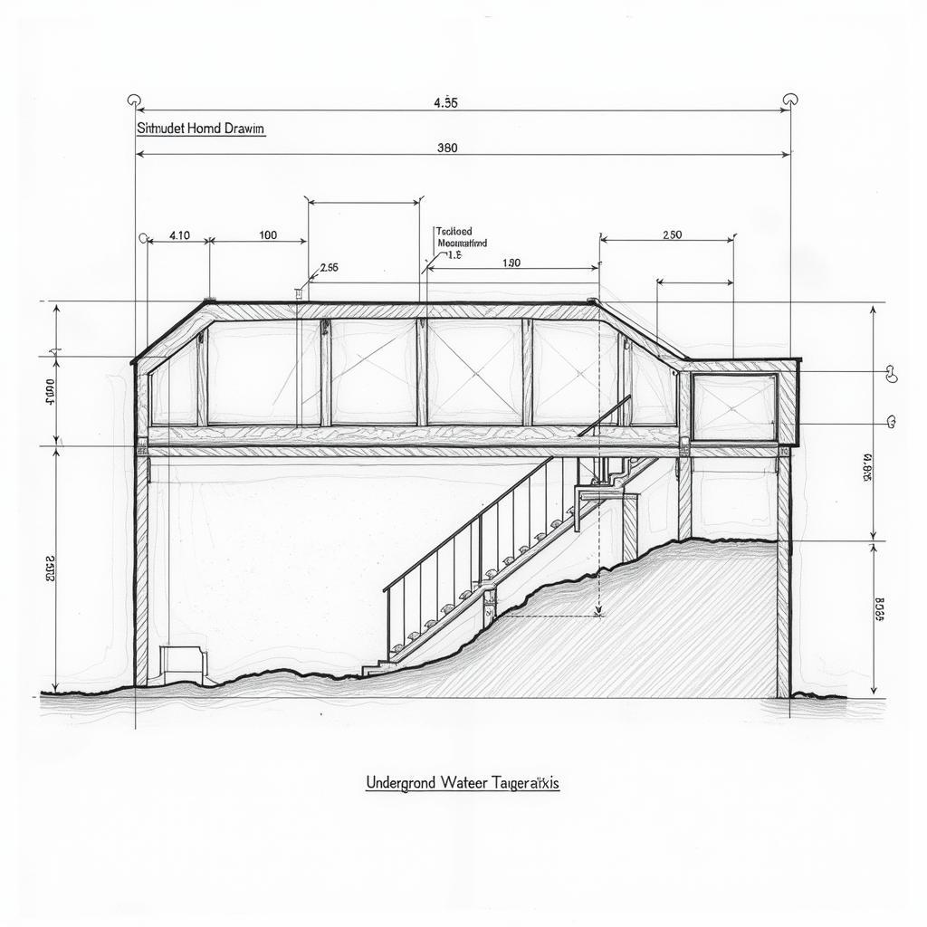 Bản vẽ hoàn công bể nước ngầm 10m3