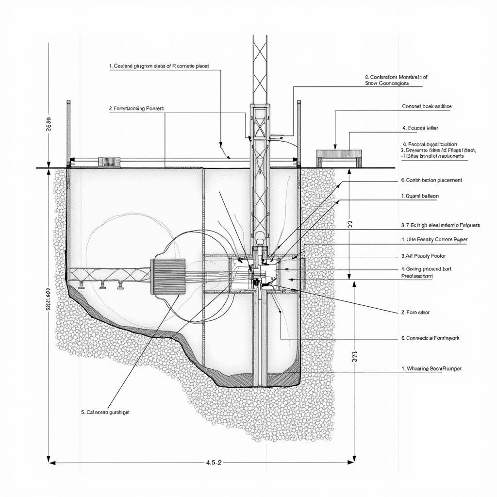 Bản vẽ biện pháp thi công móng nhà xưởng