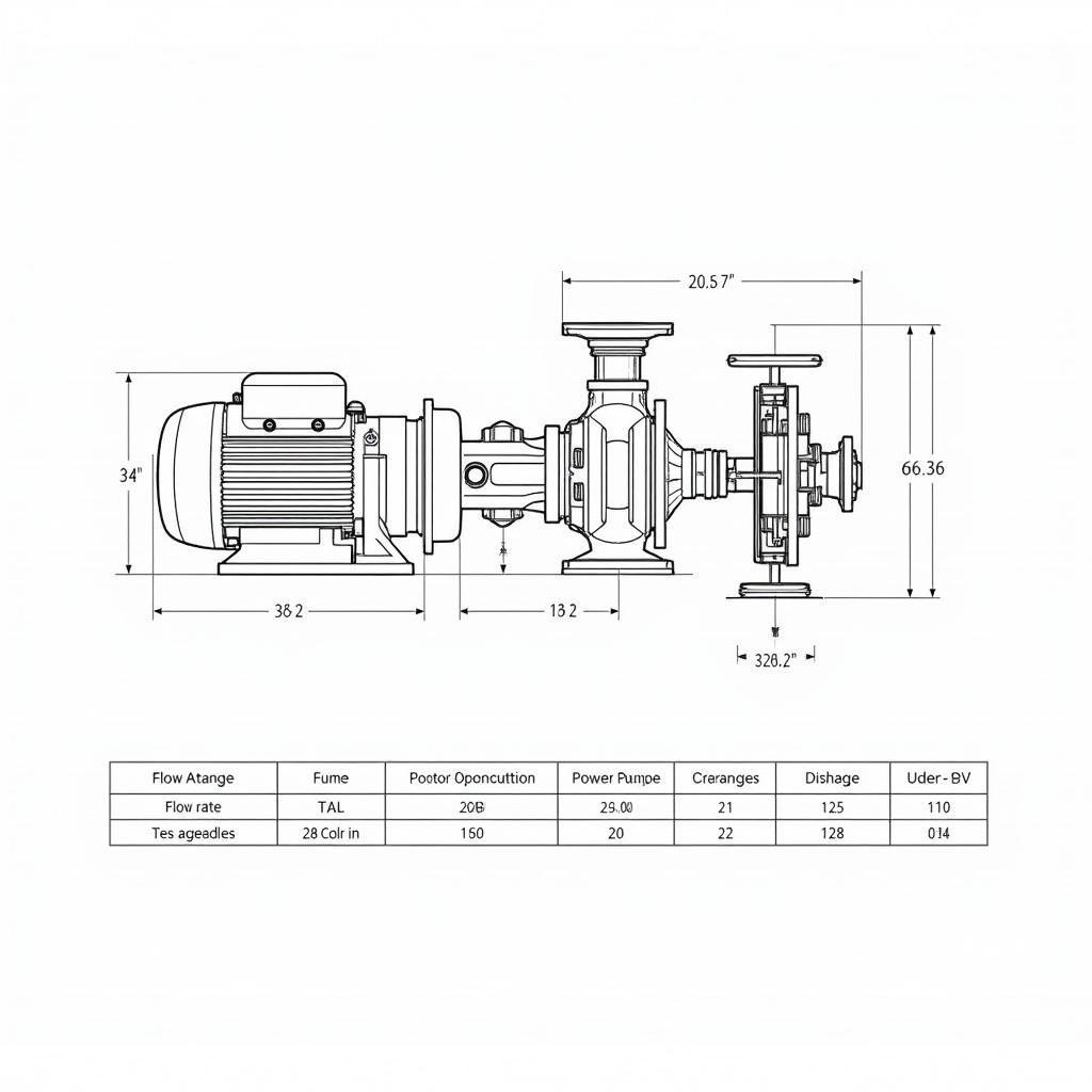 Bản vẽ chi tiết bơm tăng áp