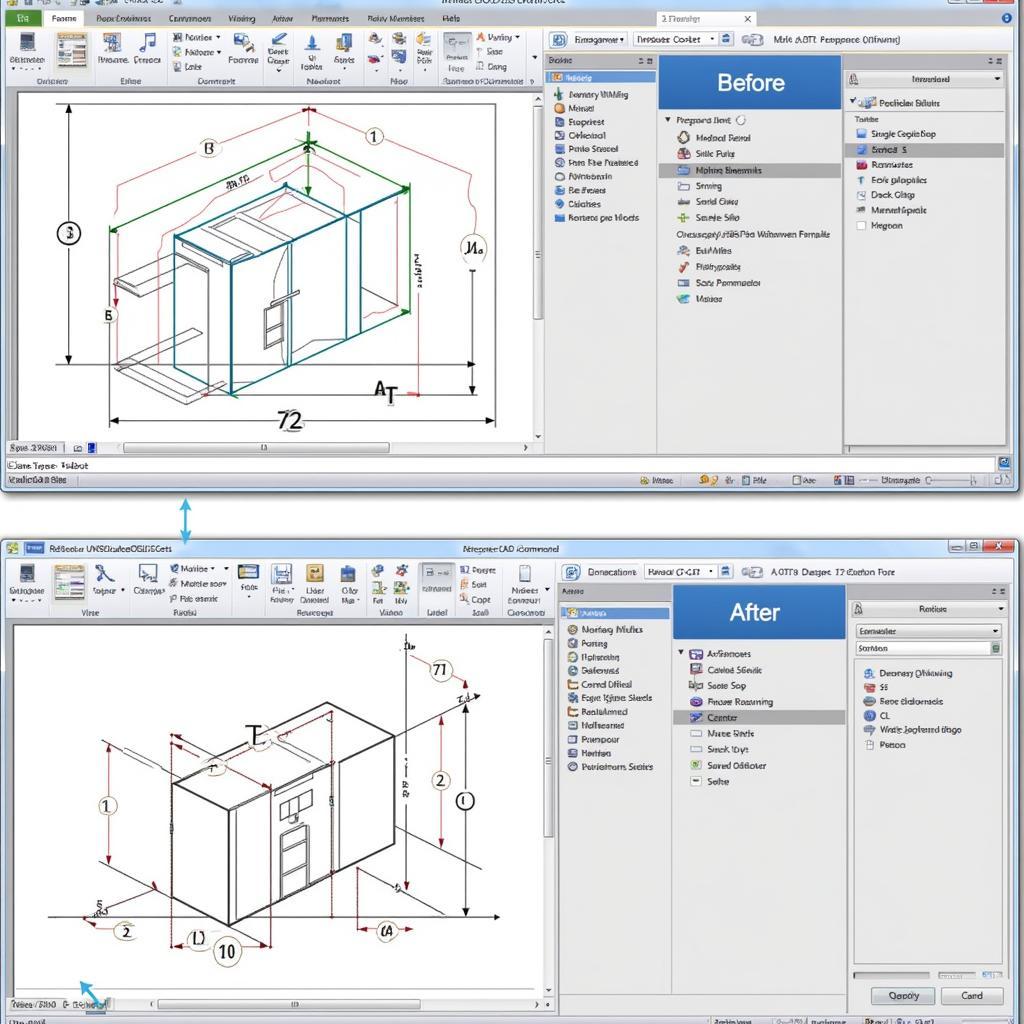 Bản vẽ CAD hiển thị đối tượng bị ẩn