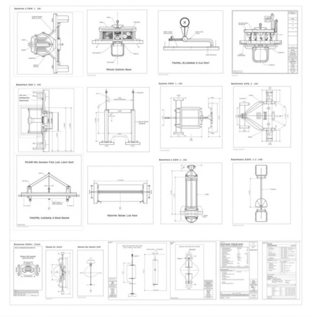 Bản vẽ CAD tời điện các loại