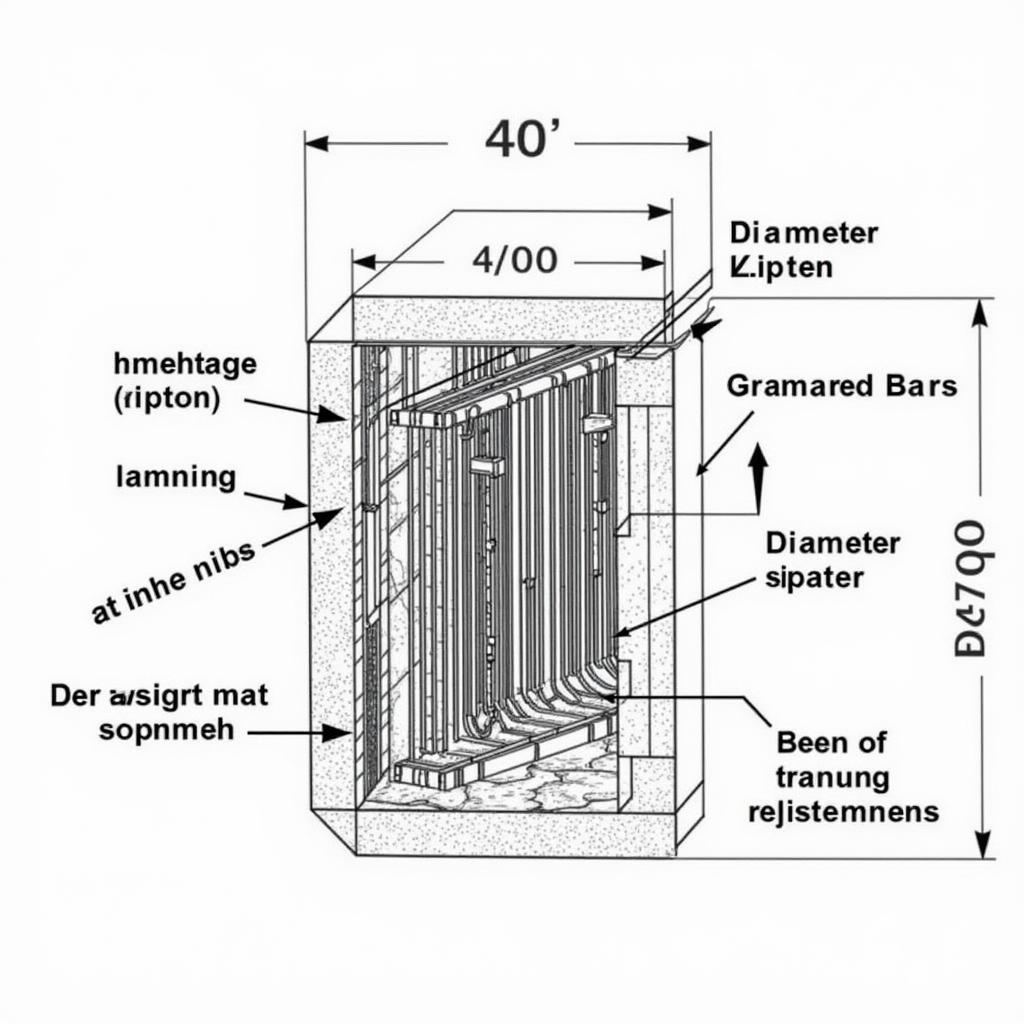 Bản vẽ chi tiết cốt thép và kích thước