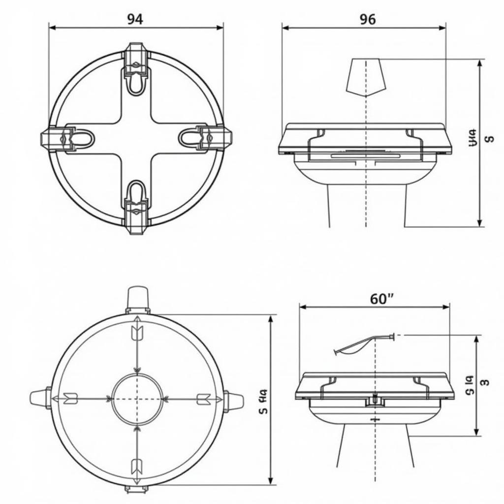 Bản vẽ chi tiết nắp cống thoát nước mưa kiểu dáng chuẩn