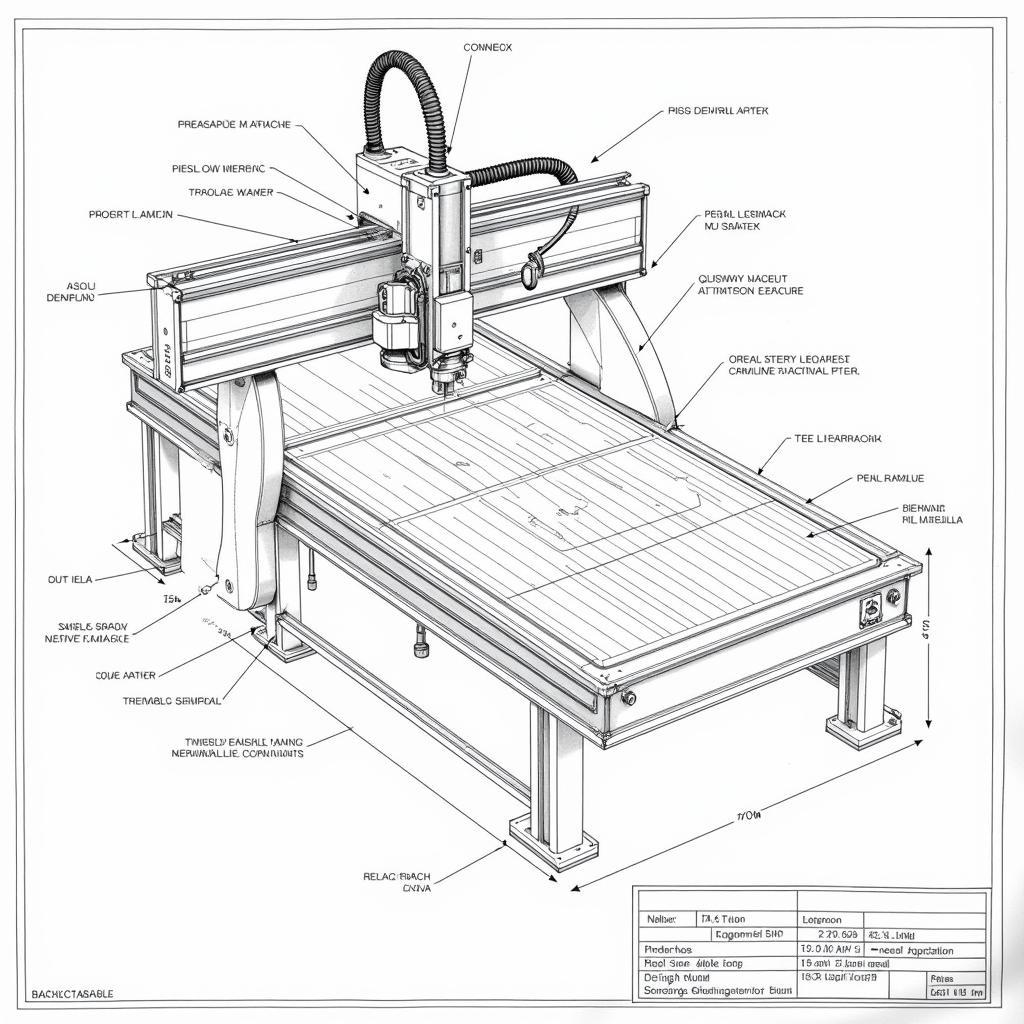 Bản vẽ chi tiết máy CNC