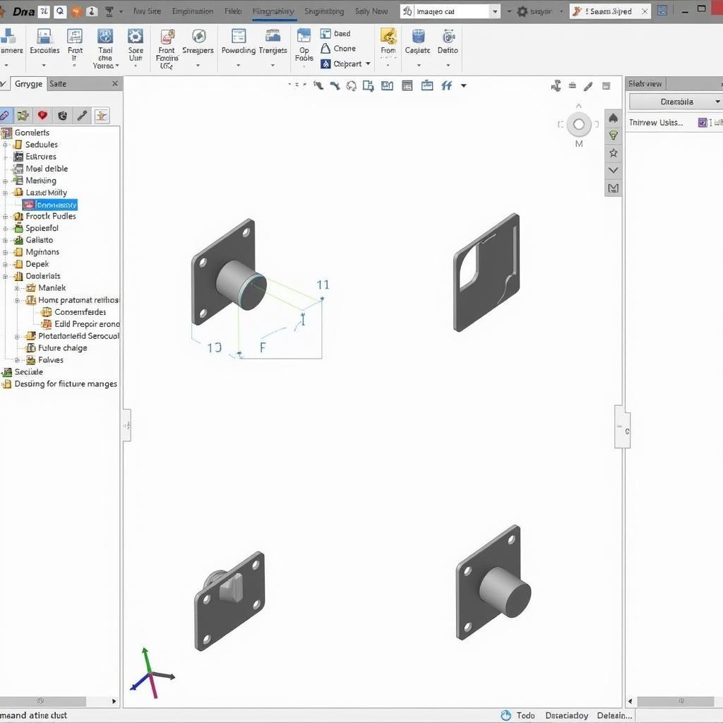 Cách vẽ gá có rãnh bằng CAD