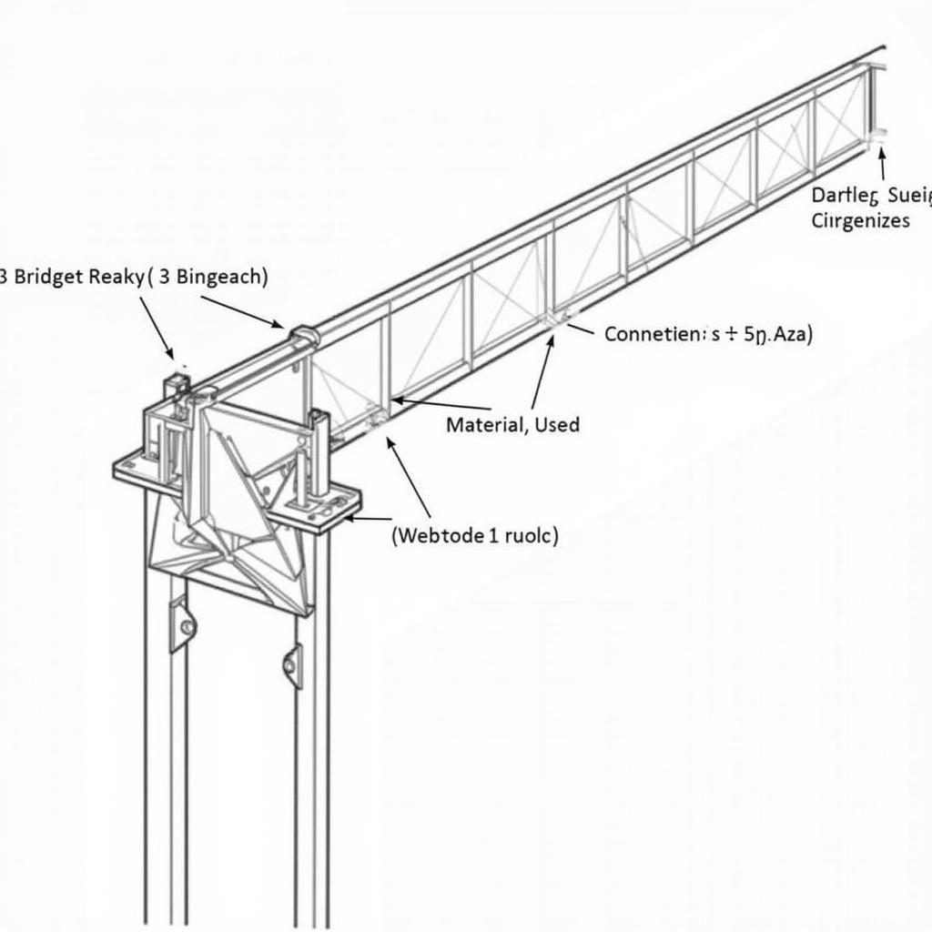 Chi tiết bản vẽ CAD cẩu 3 cầu