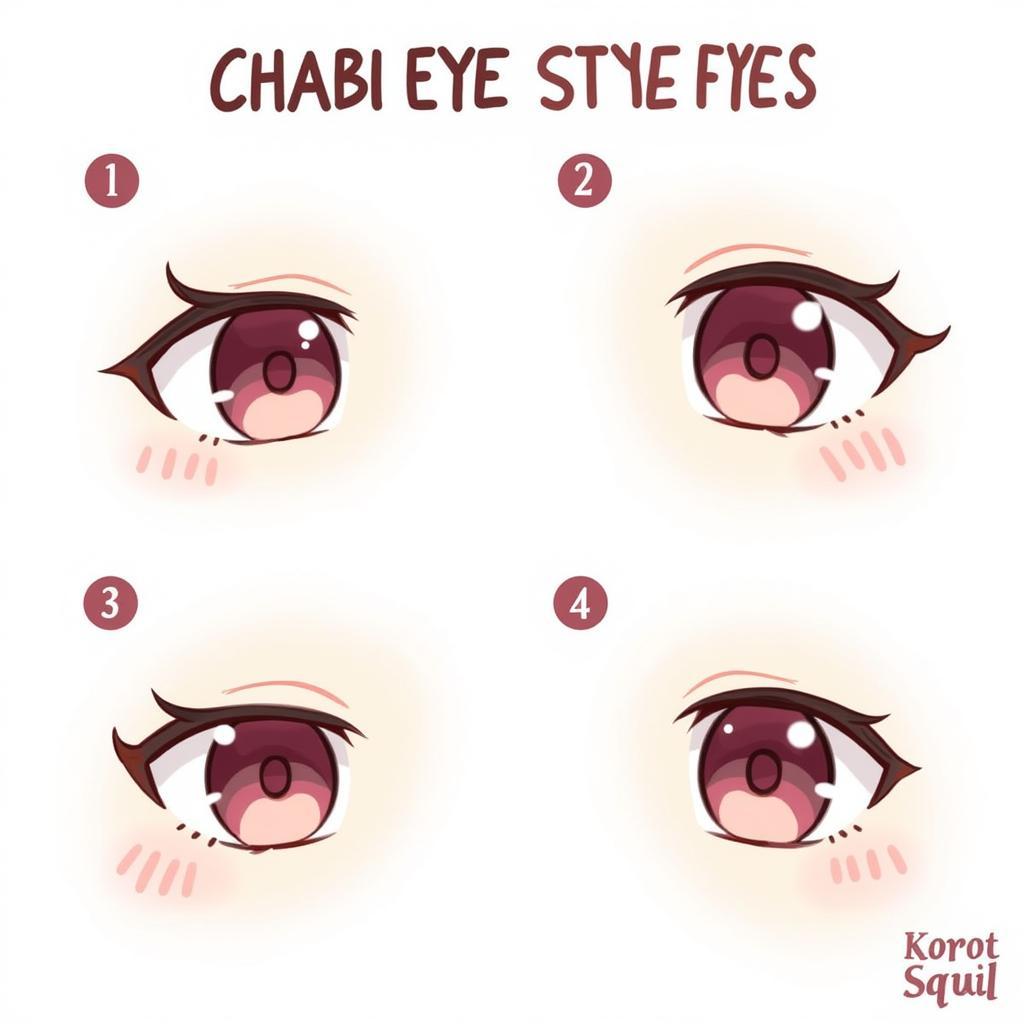 Kỹ thuật vẽ mắt chibi