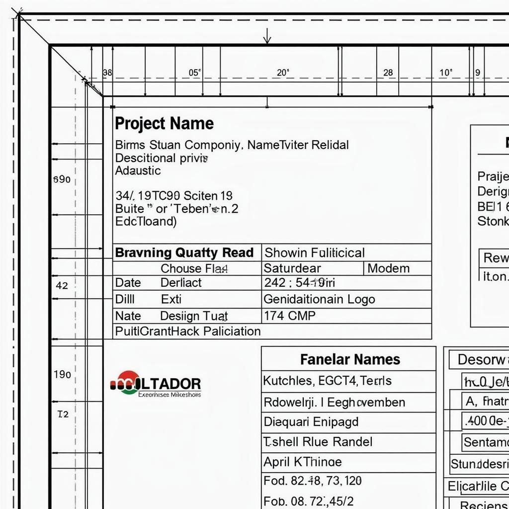 Mẫu khung tên bản vẽ AutoCAD chuẩn