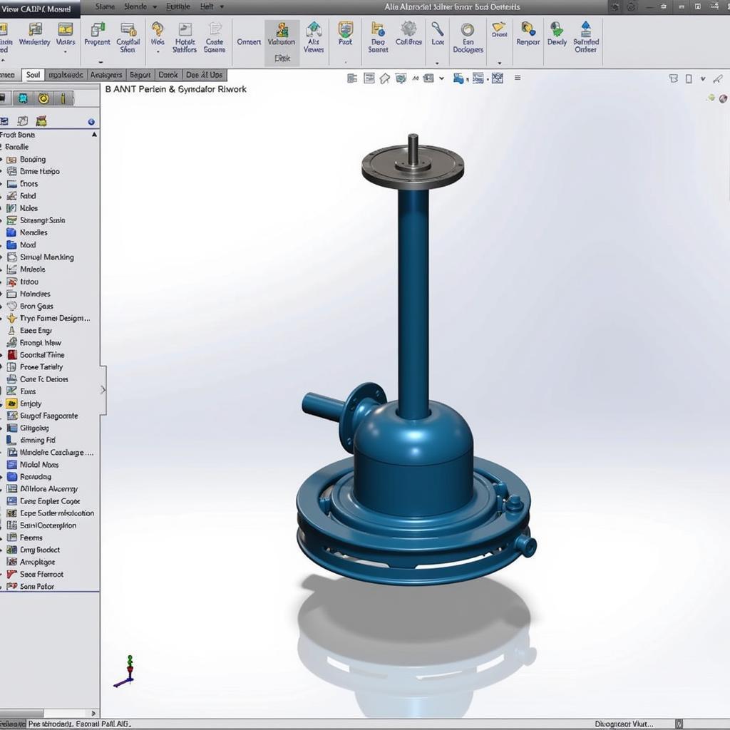 Phần mềm thiết kế CAD máy khuấy chìm