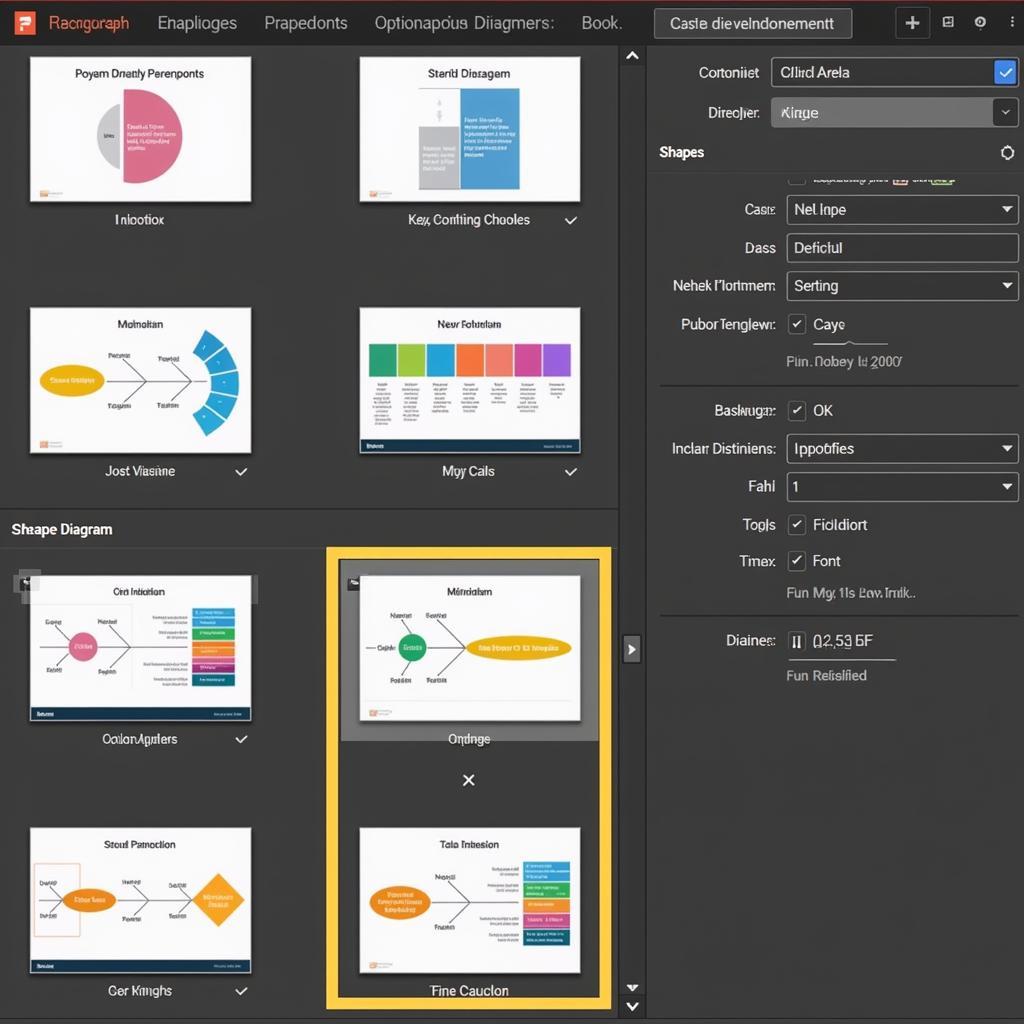 Tùy chỉnh biểu đồ xương cá PowerPoint