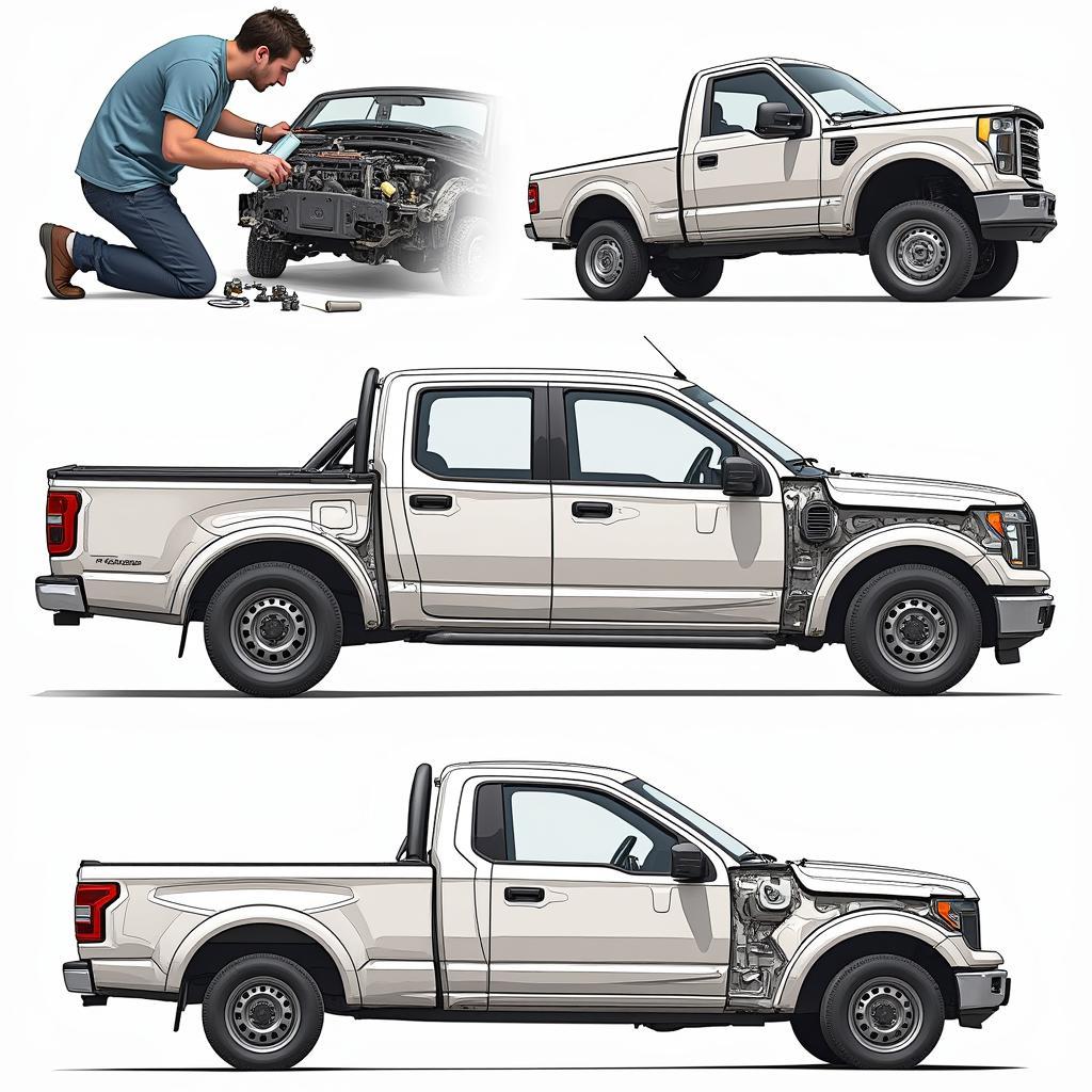 Ứng dụng bản vẽ CAD Ford Ranger trong thiết kế, độ chế và sửa chữa.