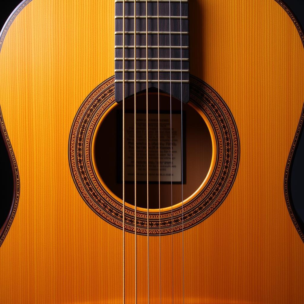 Vẽ Đàn Guitar Cổ Điển