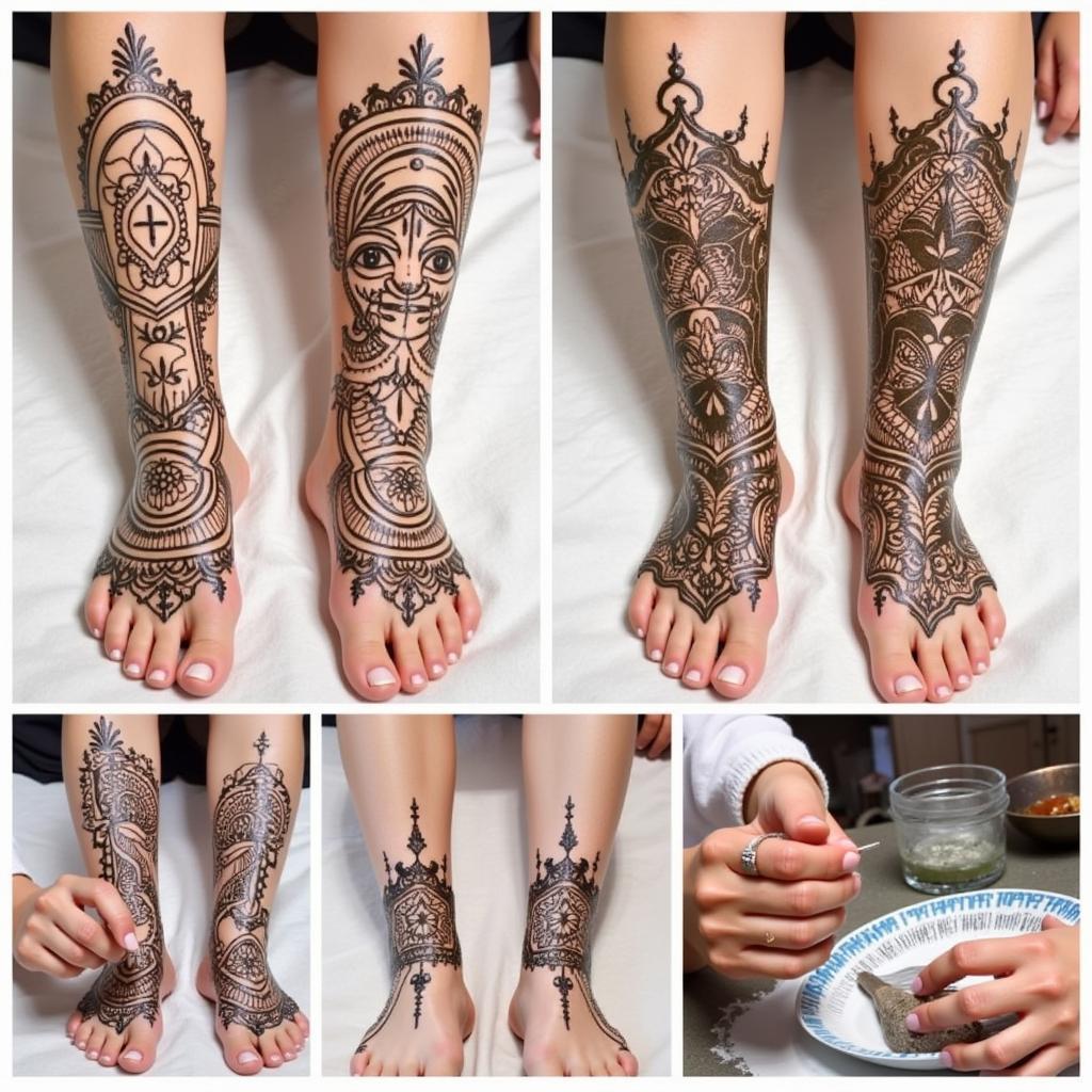 Vẽ henna BTS lên chân: Hướng dẫn chi tiết và những mẫu vẽ đẹp nhất